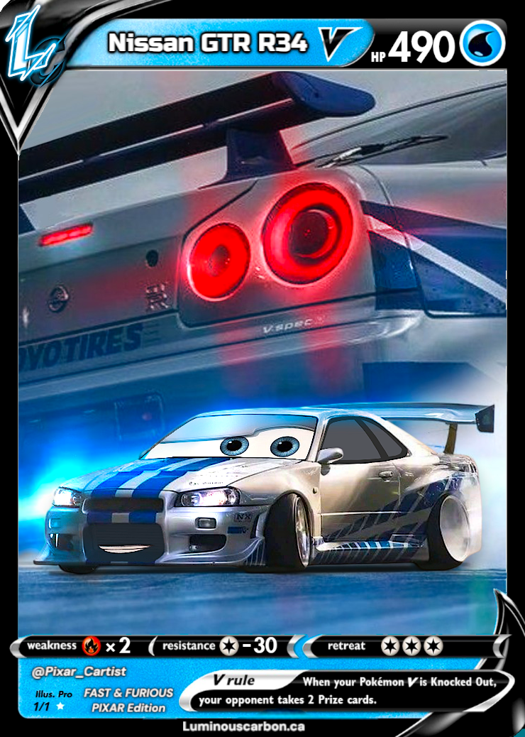 FAST & FURIOUS- NISSAN SKYLINE R34 GTR (PIXAR EDITION)
