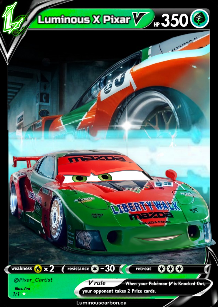 PRO POKECARZ  LIBERTY WALK RX-7 (PIXAR EDITION)