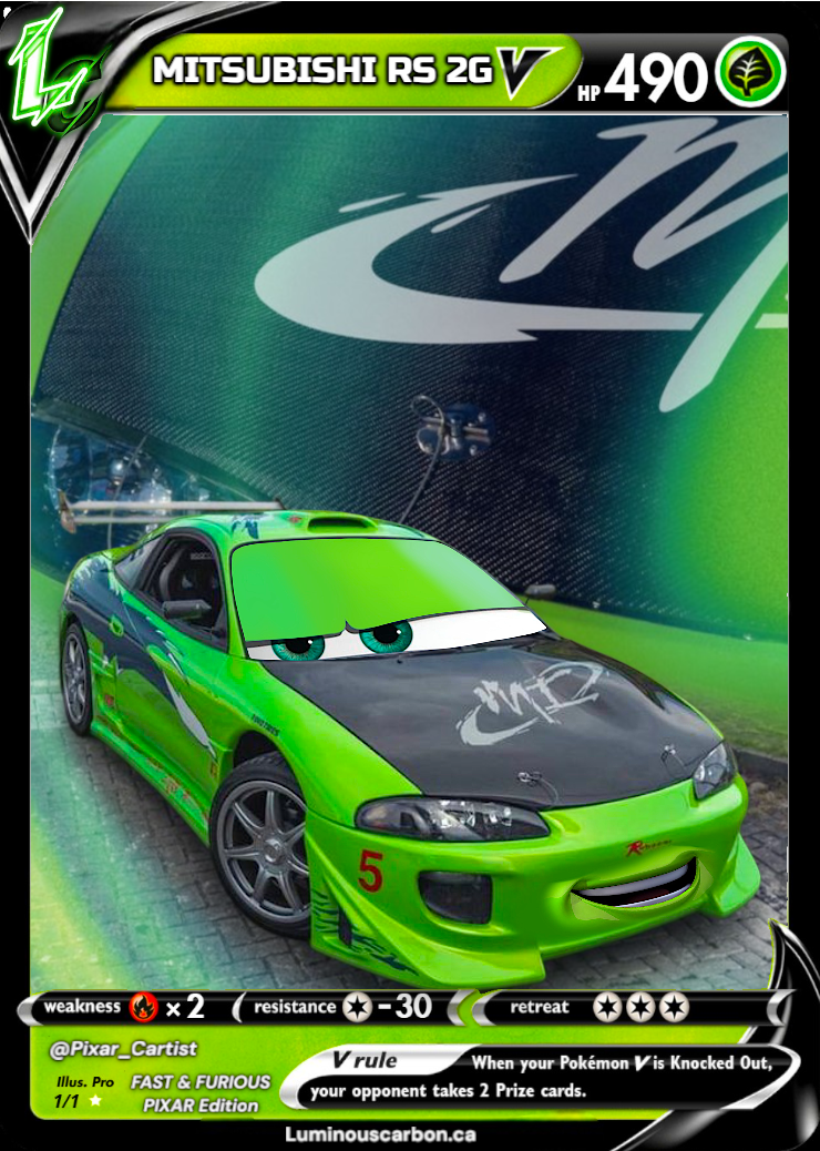 FAST & FURIOUS-MITSUBISHI ECLIPSE RS 2G (PIXAR EDITION)